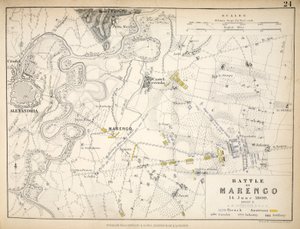 Map of the Battle of Marengo, published by William Blackwood and Sons, Edinburgh and London, 1848